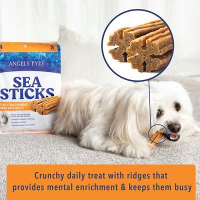 Show full view: Angels' Eyes Sea Sticks Tear Stain Friendly Adult Crunchy Dog Treats, Medium, 12 count slide 6 of 11