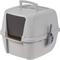 Show in main carousel: IRIS Portable Hooded Cat Litter Box with Scoop & Handle, Gray, Large slide 1 of 12