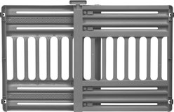 IRIS Adjustable Small & Medium Breed Dog Gate, 24-39-in, Gray