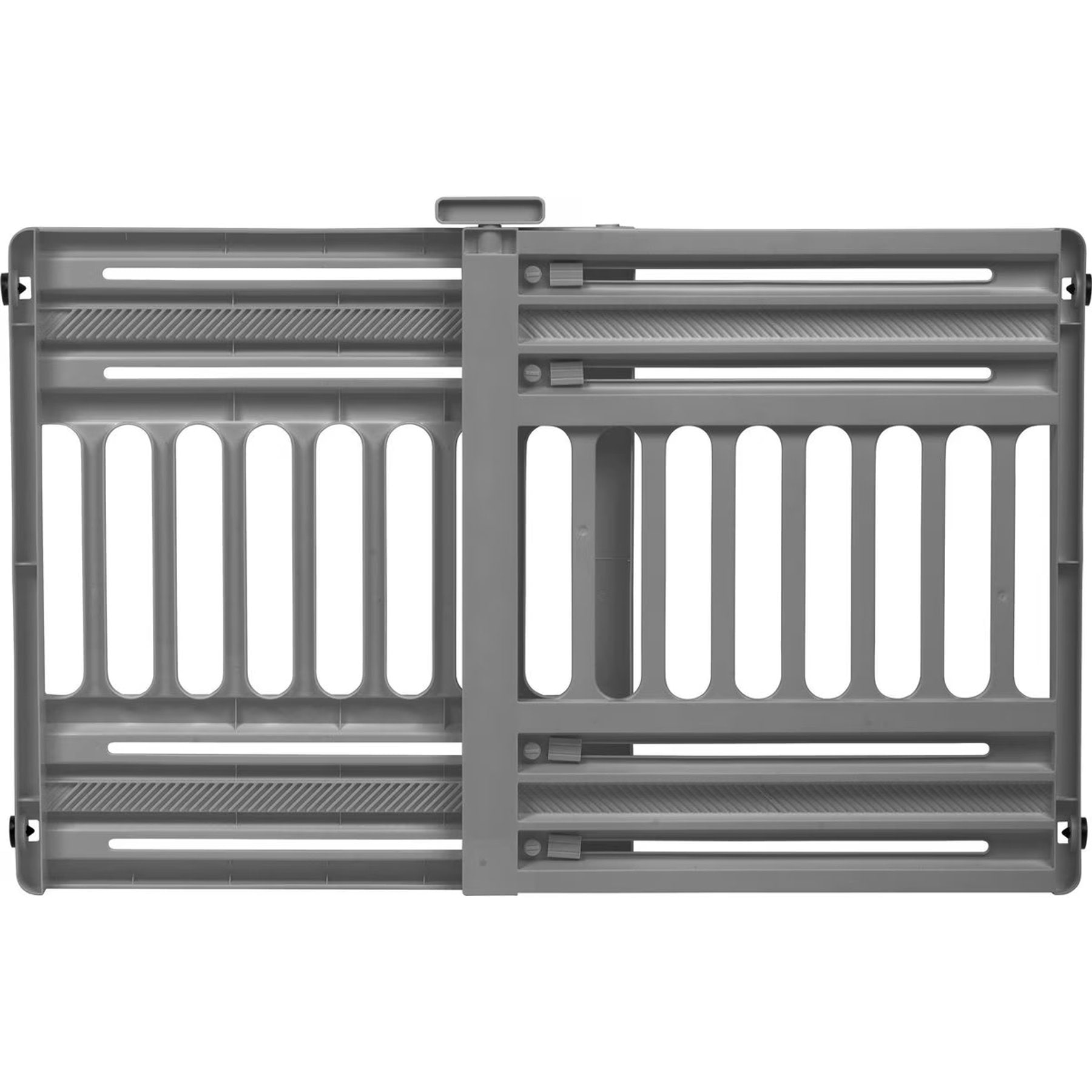 IRIS Adjustable Small & Medium Breed Dog Gate, 24-39-in, Gray
