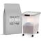 Show in main carousel: IRIS WeatherPro Airtight Dog, Cat & Bird Food Storage Container, Clear/Gray, Large slide 1 of 10