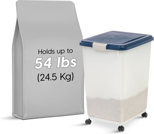 Dog Food Container 40 Lb IRIS USA 50 Lbs 65 Qt WeatherPro