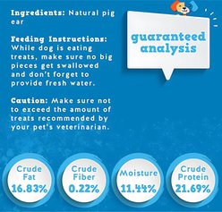 Jack & Pup Half Pig Ear Dog Treats, 18 count slide 2 of 7