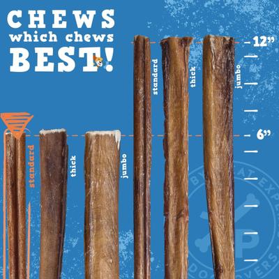 Show full view: Jack & Pup Odor Free 6-inch Standard Beef Bully Stick Dog Chews, 25 count slide 5 of 9