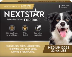 NextStar Flea & Tick Spot Treatment for Medium Dogs, 23-44 lbs, 1 Dose (1-mos. supply)