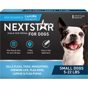 NextStar Flea & Tick Spot Treatment for Small Dogs, 5-22 lbs, 1 Dose (1-mos. supply)