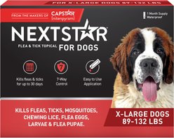 NextStar Flea & Tick Spot Treatment for X-Large Dogs, 89-132 lbs, 1 Dose (1-mos. supply)