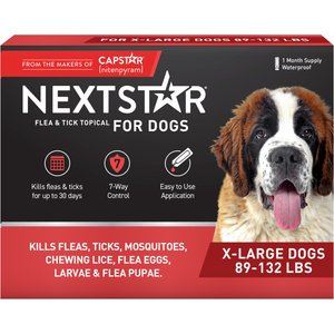 NextStar Flea & Tick Spot Treatment for X-Large Dogs, 89-132 lbs, 1 Dose (1-mos. supply)