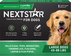 NextStar Flea & Tick Topical Treatment for Large Dogs, 45-88 lbs, 1 Dose (1-mos. supply)