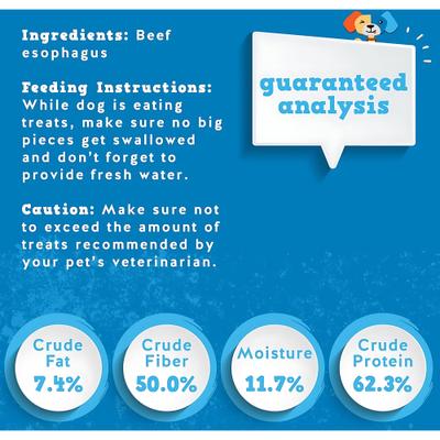 Show full view: Jack & Pup Beef Trachea 12-in Dog Treats, 6 count slide 4 of 9