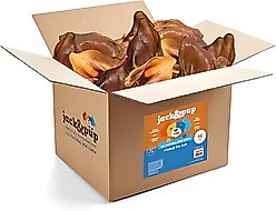 Jack & Pup Whole Pig Ear Dog Chews, 65 count