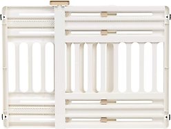 IRIS Adjustable Small & Medium Breed Dog Gate, 24-39-in, White, 2 count