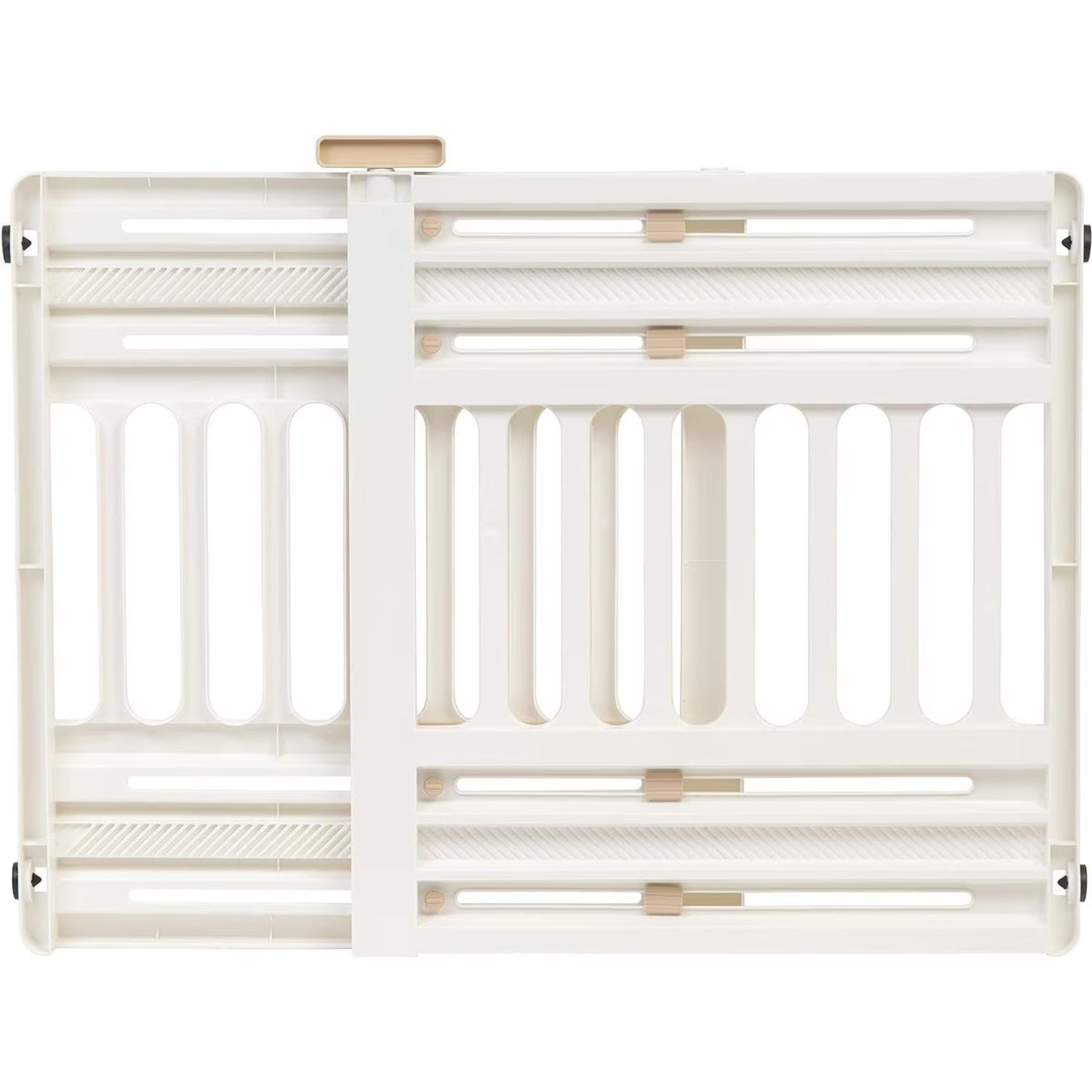 IRIS Adjustable Small & Medium Breed Dog Gate, 24-39-in, White, 2 count