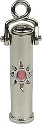 The Key Chain Urn Company Sun Design Keepsake Urn, Silver/Pink