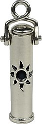 The Key Chain Urn Company Sun Design Keepsake Urn, Silver/Black