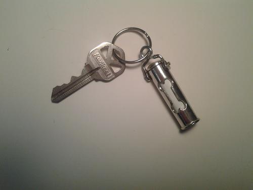 Show full view: The Key Chain Urn Company Dog Bone Design Keepsake Urn, Silver/Pink slide 5 of 9