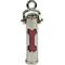 Show in main carousel: The Key Chain Urn Company Dog Bone Design Keepsake Urn, Silver/Red slide 1 of 10