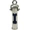 Show in main carousel: The Key Chain Urn Company Dog Bone Design Keepsake Urn, Silver/Black slide 1 of 9