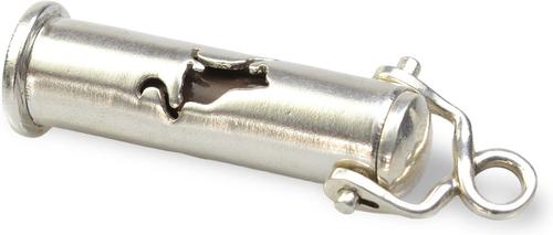 Show full view: The Key Chain Urn Company Cat Design Keepsake Urn, Silver/Black slide 2 of 9