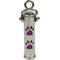 Show in main carousel: The Key Chain Urn Company Paw Print Design Keepsake Urn, Silver/Purple slide 1 of 9