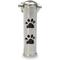 Show in main carousel: The Key Chain Urn Company Paw Print Design Keepsake Urn, Silver/Black slide 2 of 9