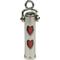 Show in main carousel: The Key Chain Urn Company Heart Design Keepsake Urn, Silver/Red slide 1 of 9