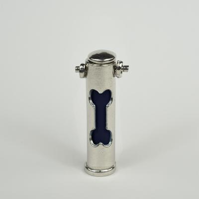 Show full view: The Key Chain Urn Company Dog Bone Design Keepsake Urn, Silver/Black slide 2 of 9