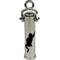 Show in main carousel: The Key Chain Urn Company Cat Design Keepsake Urn, Silver/Black slide 1 of 9