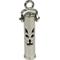 Show in main carousel: The Key Chain Urn Company Cat Face Design Keepsake Urn, Silver/Black slide 1 of 9