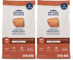 Natural Balance Limited Ingredient Grain-Free Salmon & Sweet Potato Recipe Dry Dog Food, 48-lb bundle slide 1 of 9