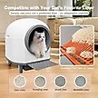 Show in main carousel: Aoruefar Open-Top Self Cleaning Cat Litter Box, White slide 7 of 9