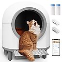 Aoruefar Self Cleaning Litter Boxs, White, Large