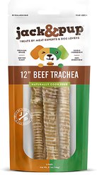 Jack & Pup Beef Trachea 12-in Dog Treats, 3 count