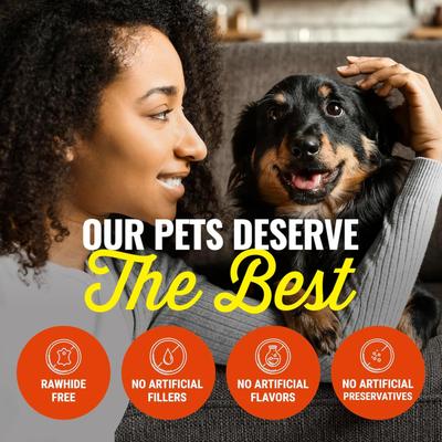 Show full view: Etta Says! 7" Select Hide-Free Sausage Recipe Crunchy Dog Chews slide 6 of 9