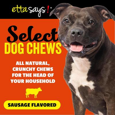 Show full view: Etta Says! 7" Select Hide-Free Sausage Recipe Crunchy Dog Chews slide 3 of 9