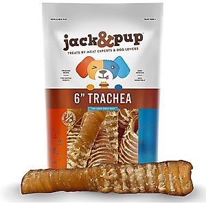Jack & Pup 6-inch Beef Trachea Dog Chews, 10 count
