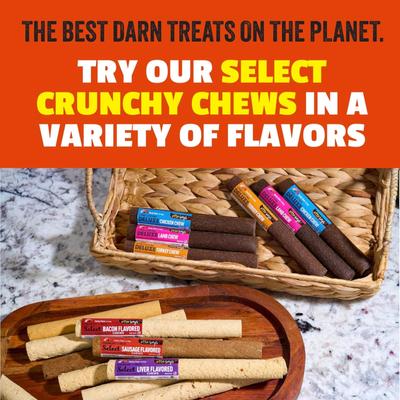 Show full view: Etta Says! 7" Select Hide-Free Sausage Recipe Crunchy Dog Chews slide 8 of 9