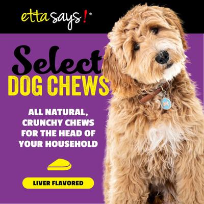 Show full view: Etta Says! 7" Select Hide-Free Liver Recipe Crunchy Dog Chews slide 3 of 9