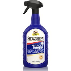 Absorbine ShowSheen Miracle Groom Bath In A bottle Vitamin E & Vanilla Horse Spot & Stain Remover, 32-fl oz bottle