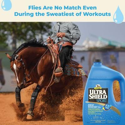 Show full view: Absorbine Ultrashield Sport Insecticide & Repellent Horse Spray Refill, 1-gal bottle slide 4 of 5