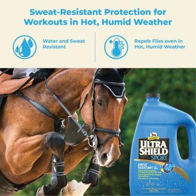 Show full view: Absorbine Ultrashield Sport Insecticide & Repellent Horse Spray Refill, 1-gal bottle slide 3 of 5