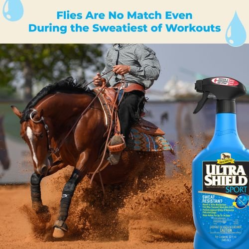 Show full view: Absorbine Ultrashield Sport Insecticide & Repellent Horse Spray, 32-fl oz bottle slide 4 of 6
