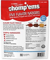 Chomp'ems Five Flavor Kabobs Dog Treats, 15 count slide 2 of 7