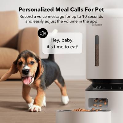 Show full view: Petlibro Granary WIFI 2.4g & 5G Automatic Cat & Dog Feeder + 3 Pet Food Desiccant Bags, White, 5-L slide 7 of 11