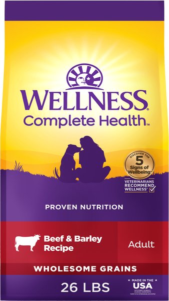 Wellness Complete Health Grained Beef & Barley Recipe Adult Dry Dog Food Wellness Complete Health Grained Beef & Barley Recipe Adult Dry Dog Food