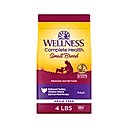 Wellness Grain-Free Complete Health Small Breed Adult Deboned Turkey, Chicken Meal & Salmon Meal Recipe Dry Dog Food, 4-lb bag