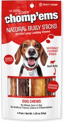 Chomp'ems 6" Bully Stick Dog Treats, 4 count