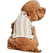 Show in main carousel: Barefoot Dreams CozyChic Cotton Classic Stripe Dog Sweater, Oatmeal/Cream, XX-Large slide 2 of 6