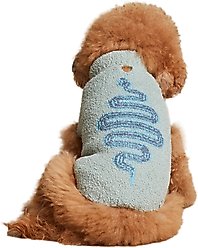 Barefoot Dreams CozyChic Snake Dog Sweater, Meadow Green, Medium