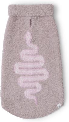 Show full view: Barefoot Dreams CozyChic Snake Dog Sweater, Dusty Mauve, X-Small slide 3 of 5